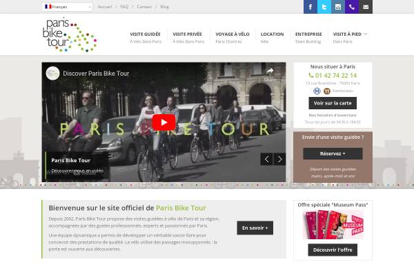 Vorschau von parisbiketour.net, Paris Bike Tour