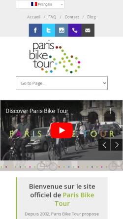 Vorschau der mobilen Webseite parisbiketour.net, Paris Bike Tour