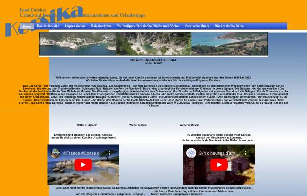 Vorschau von www.insel-corsica.de, Insel Corsica - FKK-Führer
