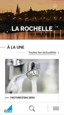 Vorschau der mobilen Webseite www.larochelle.fr, La Rochelle