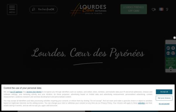 Vorschau von www.lourdes-infotourisme.com, Lourdes Touristeninformation