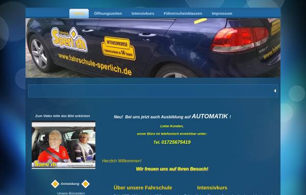 Vorschau von www.fahrschule-sperlich.de, Fahrschule Sperlich