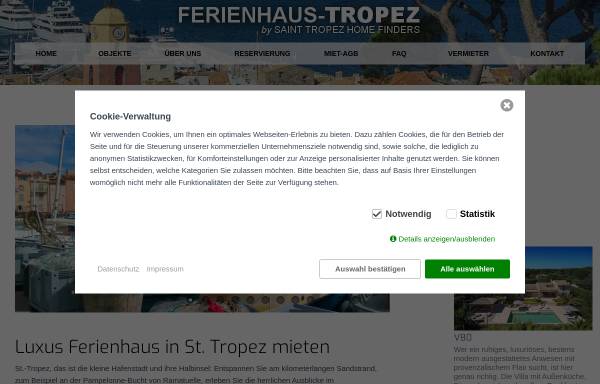 Vorschau von www.ferienhaus-tropez.de, Ferienhaus Tropez