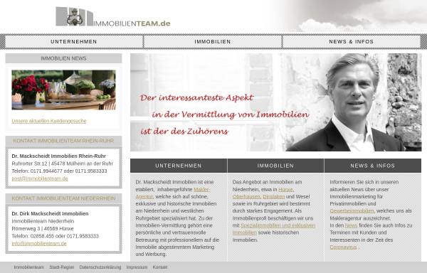 Immobilienteam Dr. Dirk Mackscheidt