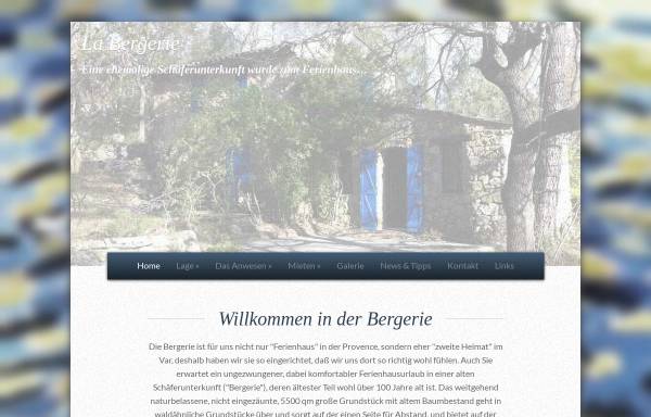 Vorschau von www.bergerie.de, Ferienhaus La Bergerie