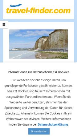Vorschau der mobilen Webseite www.atlantikkueste-frankreich.de, Atlantikküste Frankreich