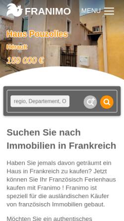 Vorschau der mobilen Webseite www.franimo.de, Franimo.de