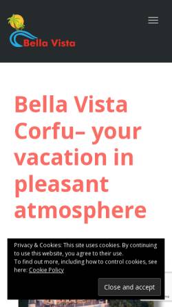 Vorschau der mobilen Webseite www.bellavistacorfu.com, Bella Vista Appartments