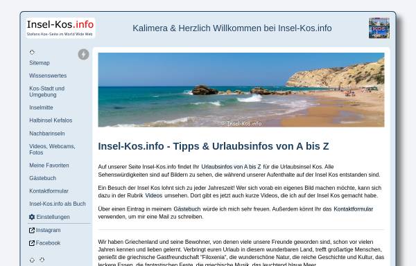Vorschau von www.insel-kos.info, Stefans Kos-Seite