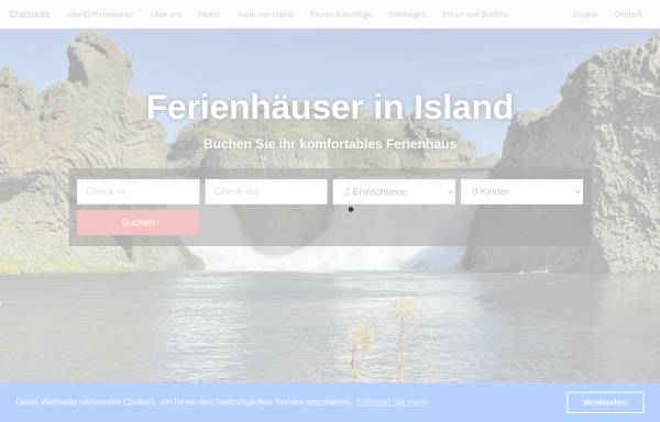 Vorschau von island.v-office-cms.com, Ferienhäuser in Island