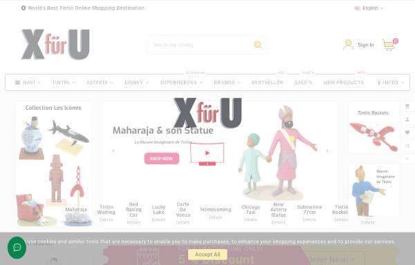 Vorschau von www.xfueru.com, X für U Comic Shop