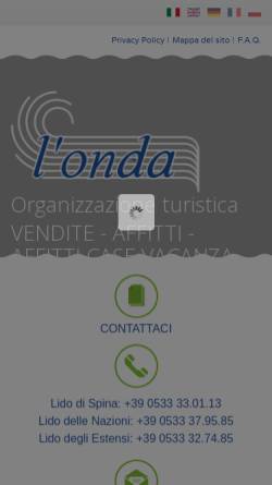 Vorschau der mobilen Webseite www.agenziaonda.it, Agentur Onda