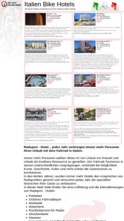 Vorschau der mobilen Webseite bikehotel.informa-hotel.com, Italien Bike Hotels