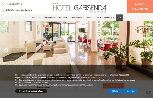 Vorschau von www.hotelgarisenda.com, Hotel Garisenda