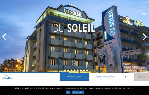Vorschau von www.hoteldusoleil.it, Hotel Du Soleil