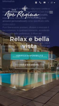 Vorschau der mobilen Webseite www.hotelaperegina.it, Ape Regina, Ischia