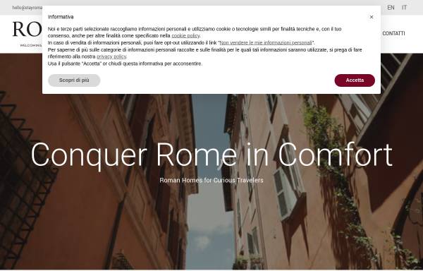 Vorschau von www.rome-accommodation.net, Rome-Accommodation.net