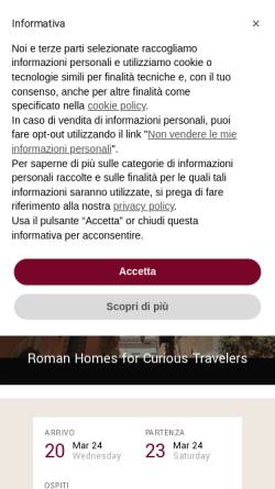 Vorschau der mobilen Webseite www.rome-accommodation.net, Rome-Accommodation.net