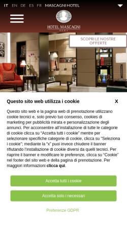 Vorschau der mobilen Webseite www.mascagnihotelrome.it, Hotel Mascagni