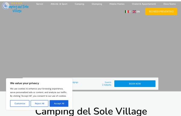 Vorschau von www.campingdelsole.it, Camping del Sole