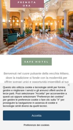 Vorschau der mobilen Webseite www.hotelregina.it, Hotel Regina