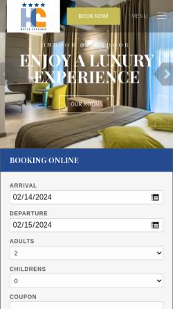 Vorschau der mobilen Webseite cardanohotel.com, Cardano Hotel Malpensa