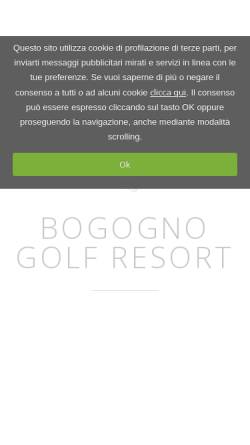 Vorschau der mobilen Webseite www.bogognogolfresort.com, Bogogno Golf Resort