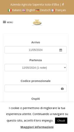 Vorschau der mobilen Webseite www.sapereta.it, Sapereta