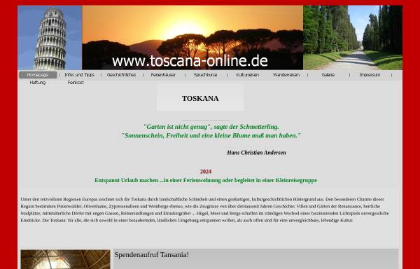 Vorschau von www.toscana-online.de, Toskana-Online