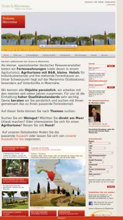 Vorschau der mobilen Webseite maremma-toskana.de, Vivere la Maremma