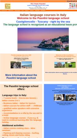 Vorschau der mobilen Webseite www.italian-language-courses.net, Arci-Pasolini