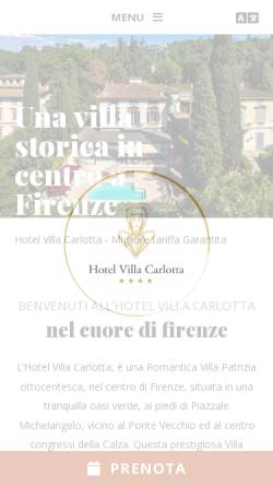 Vorschau der mobilen Webseite www.hotelvillacarlotta.it, Hotel Villa Carlotta