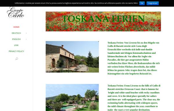 Vorschau von www.toskanaferien.it, Toskana Ferien