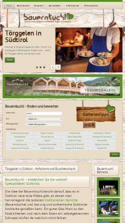 Vorschau der mobilen Webseite www.bauernkuchl.it, Bauernkuchl