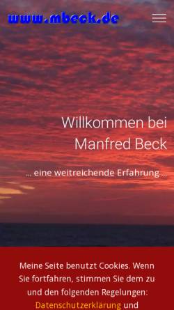 Vorschau der mobilen Webseite www.mbeck.de, Beck, Manfred