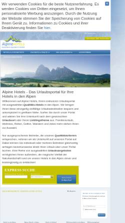 Vorschau der mobilen Webseite www.alpine-hotels.com, Sewahotel