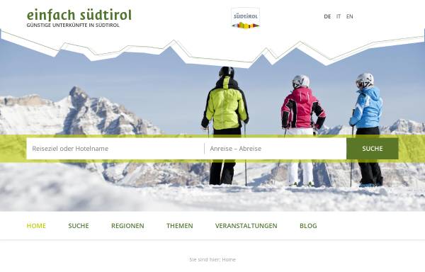 Vorschau von www.einfachsuedtirol.com, Einfach Südtirol