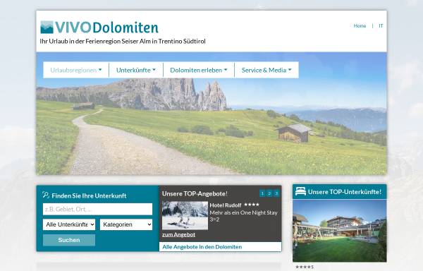 Vorschau von www.dolomiten.net, Seiser Alm Schlern