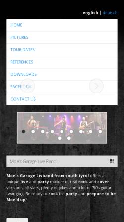 Vorschau der mobilen Webseite www.moesgarage.it, Moe's Garage