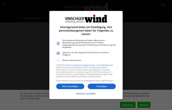Vorschau von www.vinschgerwind.it, Vinschgerwind