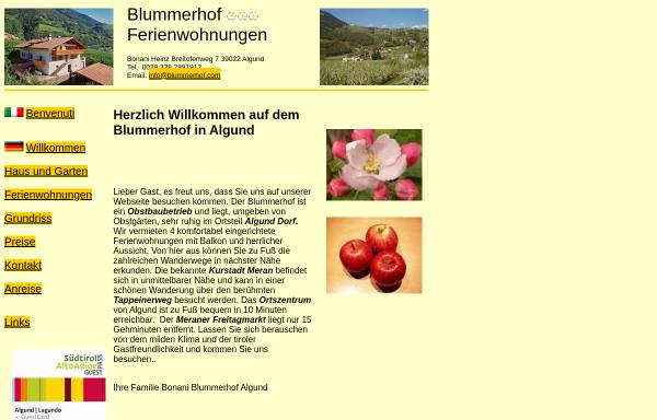 Vorschau von www.blummerhof.com, Blummerhof