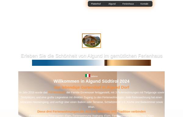 Vorschau von www.algund-zimmer.de, Platter-Hof