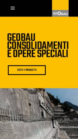 Vorschau der mobilen Webseite geobau.it, Geobau G.m.b.H.