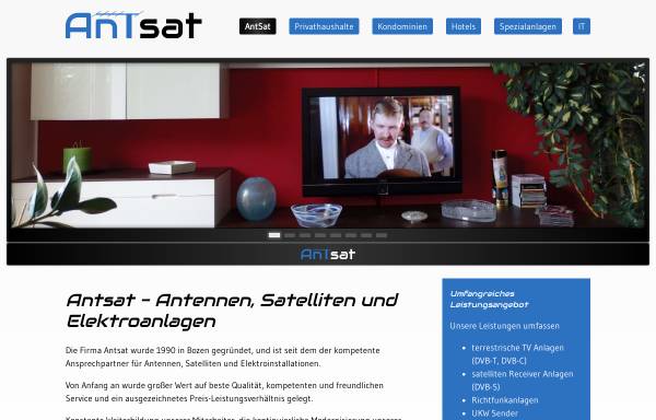 Vorschau von www.antsat.bz.it, AntSat OHG