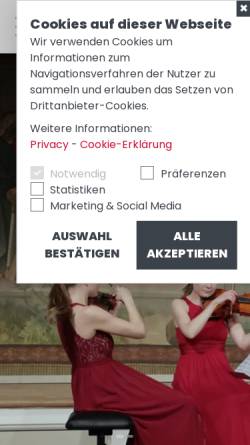 Vorschau der mobilen Webseite kulturvereinbrixen.it, Kulturverein Brixen Musik