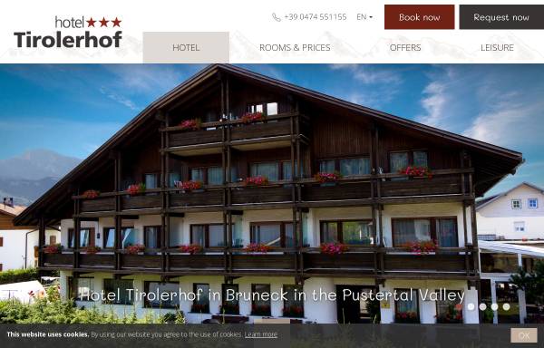 Vorschau von www.hoteltirolerhof.com, Hotel Tirolerhof