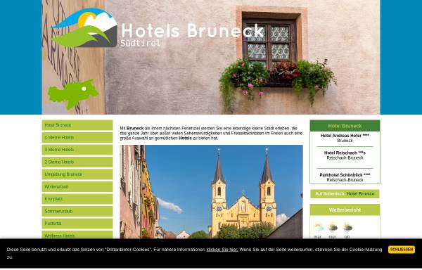Vorschau von www.hotel-bruneck.net, Hotels Bruneck