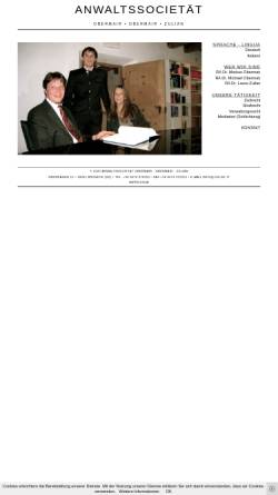 Vorschau der mobilen Webseite www.jus.bz.it, Anwaltssocietät Obermair Obermair Zulian