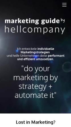 Vorschau der mobilen Webseite www.hellcompany.eu, Hell Company, Myriam Hell & Co. KG