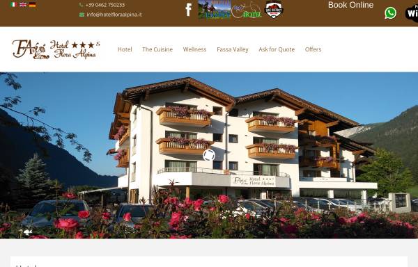 Vorschau von www.hotelfloraalpina.it, Hotel Flora Alpina